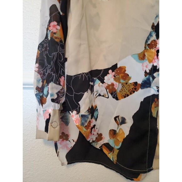 Phillip Lim 3.1 Womens Blouse Size M Floral Button-Up Long Sleeve NWOT - Picture 2 of 16